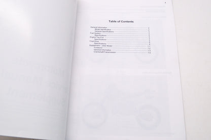 OEM Kawasaki 99924-1204-54 Service Manual Supplement KDX220A