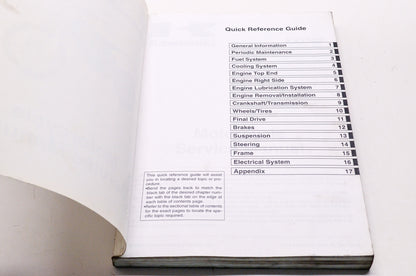 OEM Kawasaki 99924-1324-03 Service Manual KX250N