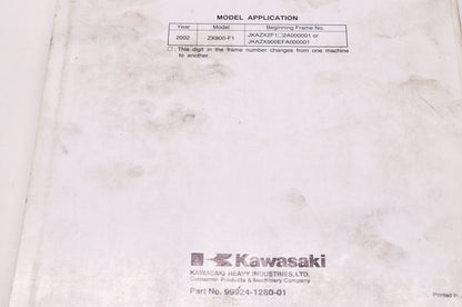 OEM Kawasaki 99924-1280-01 Service Manual ZX900F