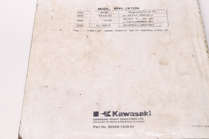 OEM Kawasaki 99924-1349-01 Service Manual KAF400A/B