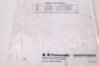Kawasaki 2009 Mule 4000 4010 4x4 Utility Vehicle Shop Repair Service Manual