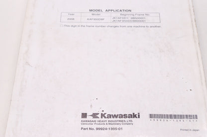 OEM Kawasaki 99924-1395-01 Service Manual KAF950D