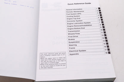 Kawasaki 2009 Mule 4010 Trans 4x4 Utility Vehicle Shop Repair Service Manual