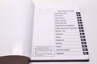 OEM Kawasaki 99924-1057-02 Service Manual KLF300