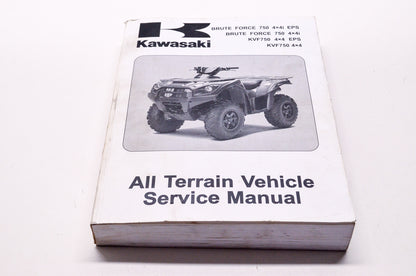 OEM Kawasaki 99924-1446-31 Service Manual KVF750G/H/J/L