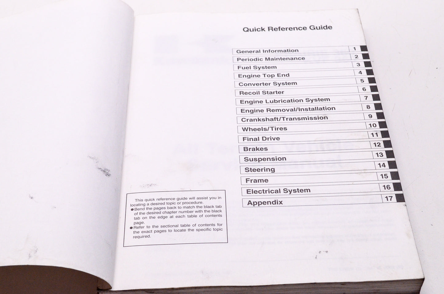 Kawasaki 2003 Prairie KVF 360 ATV Shop Repair Service Manual
