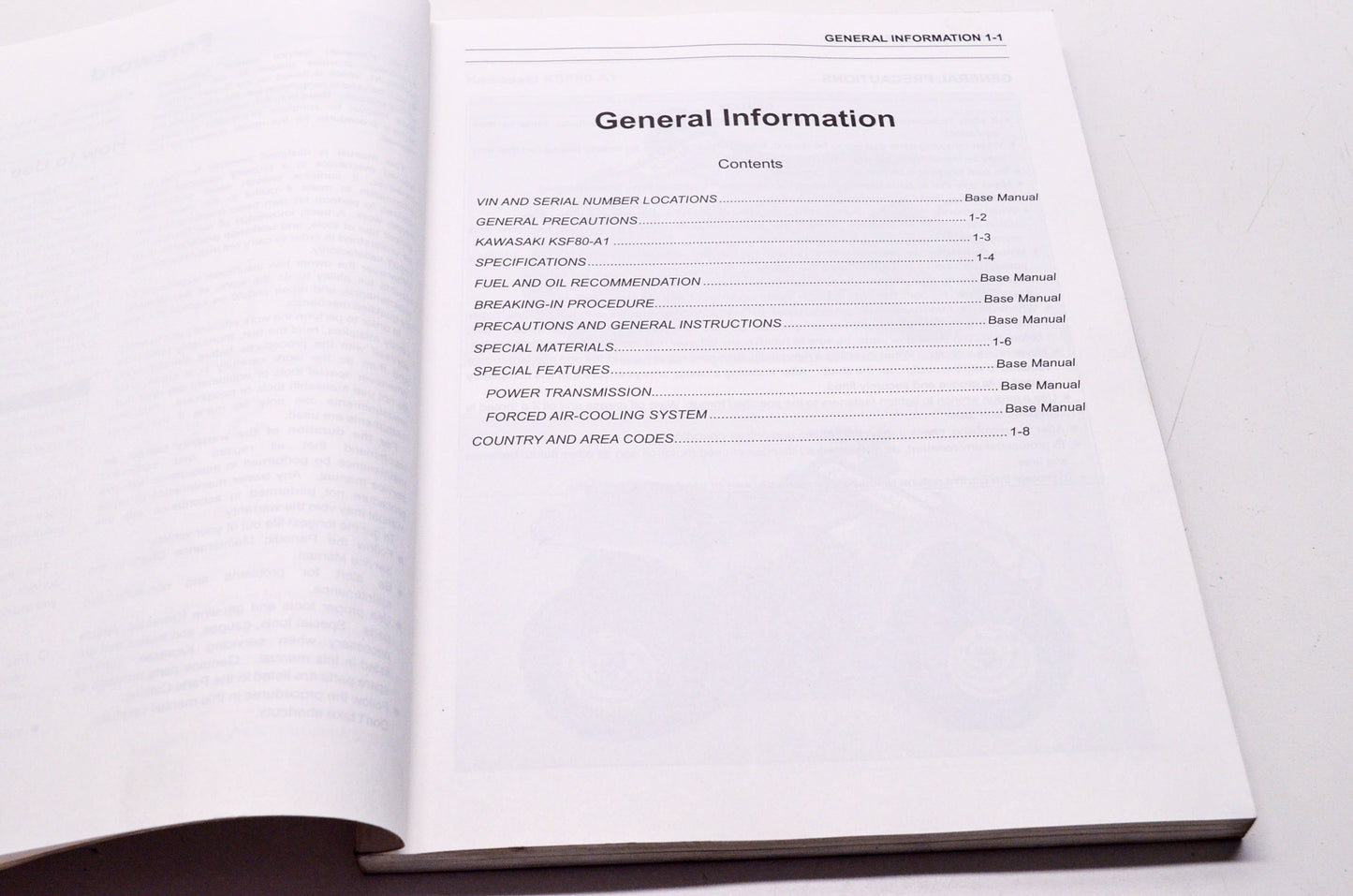 OEM Kawasaki 99924-1296-01 Service Manual KSF80