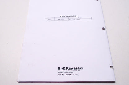 OEM Kawasaki 99931-1542-01 Assembly & Preparation Manual KAF400F
