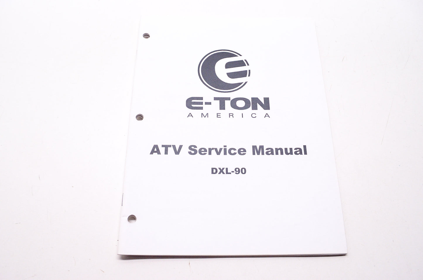 E-Ton America ATV Service Shop Repair Manual DXL-90