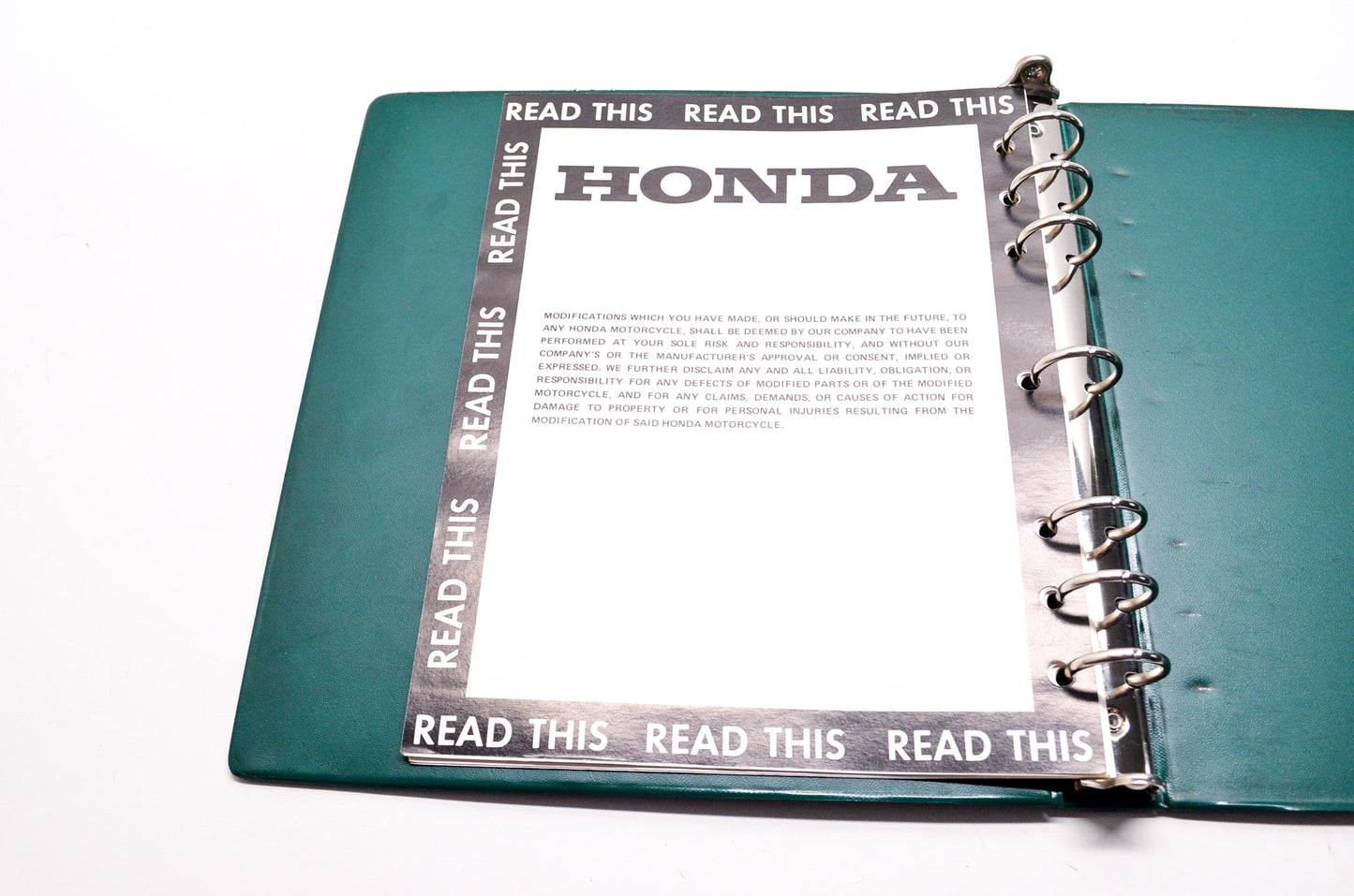 Honda Setup Instructions 1980-1983 CT110 Vintage Manual