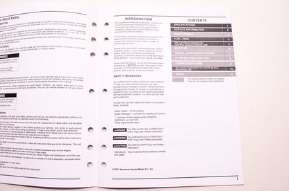 OEM Honda 61ZN400Z Engines Shop Service Repair Manual GXV57 Supplement