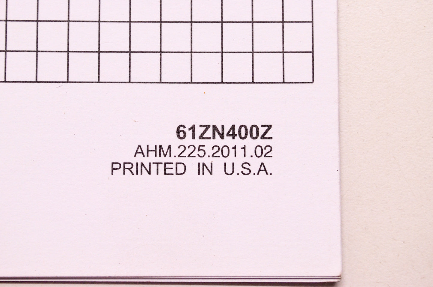 OEM Honda 61ZN400Z Engines Shop Service Repair Manual GXV57 Supplement