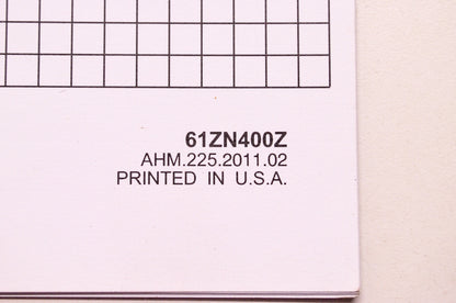 OEM Honda 61ZN400Z Engines Shop Service Repair Manual GXV57 Supplement