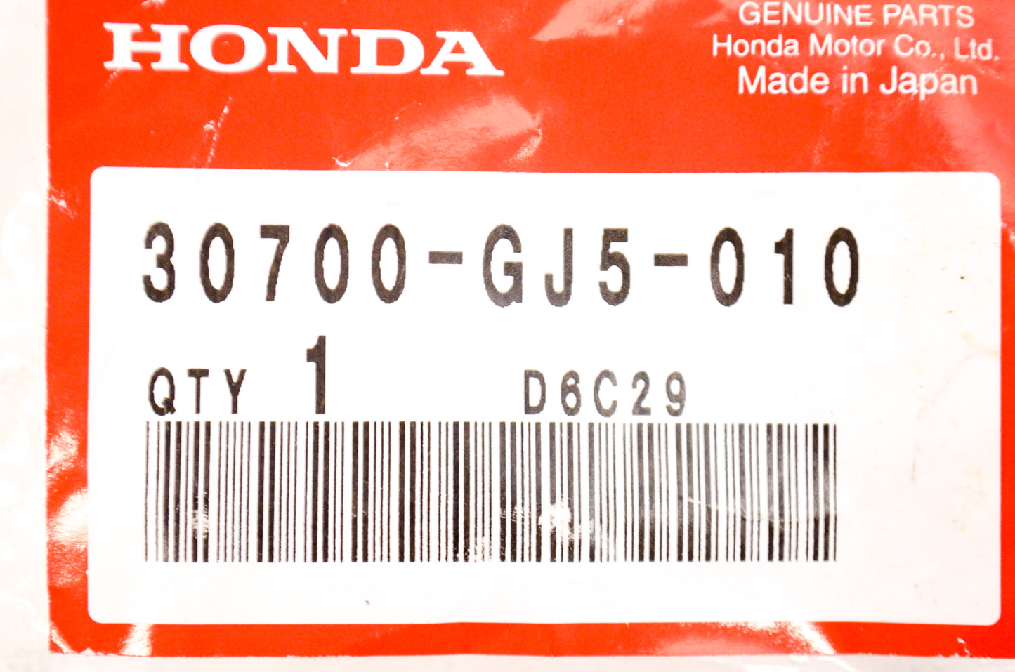 OEM Honda 30700-GJ5-010 Cap Assembly NOS