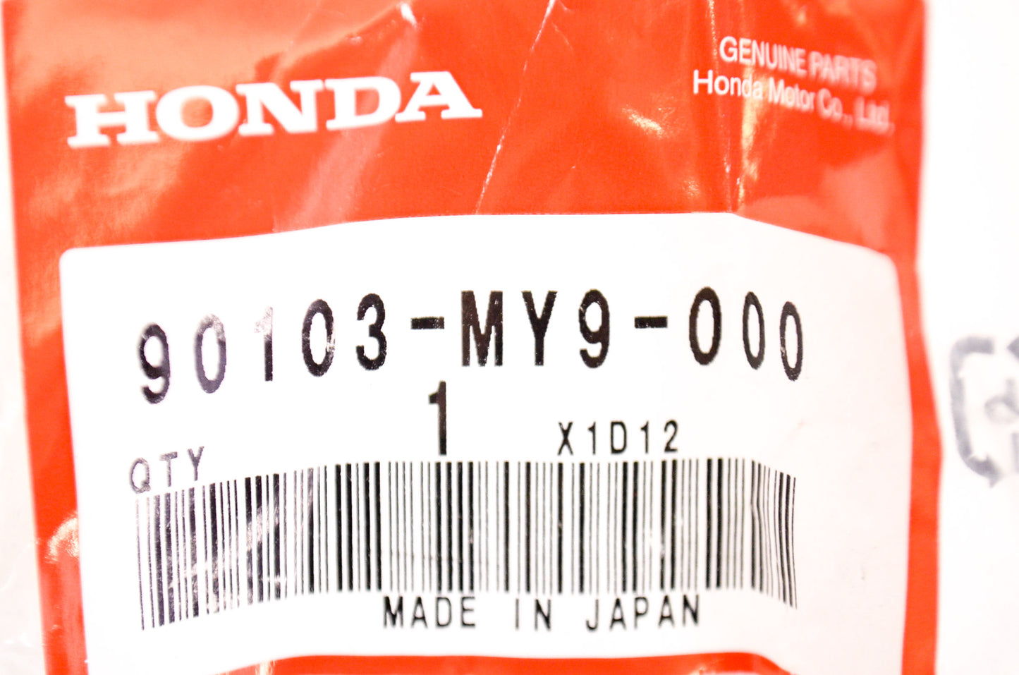 OEM Honda 90103-MY9-000 Socket Bolt (8X17) NOS