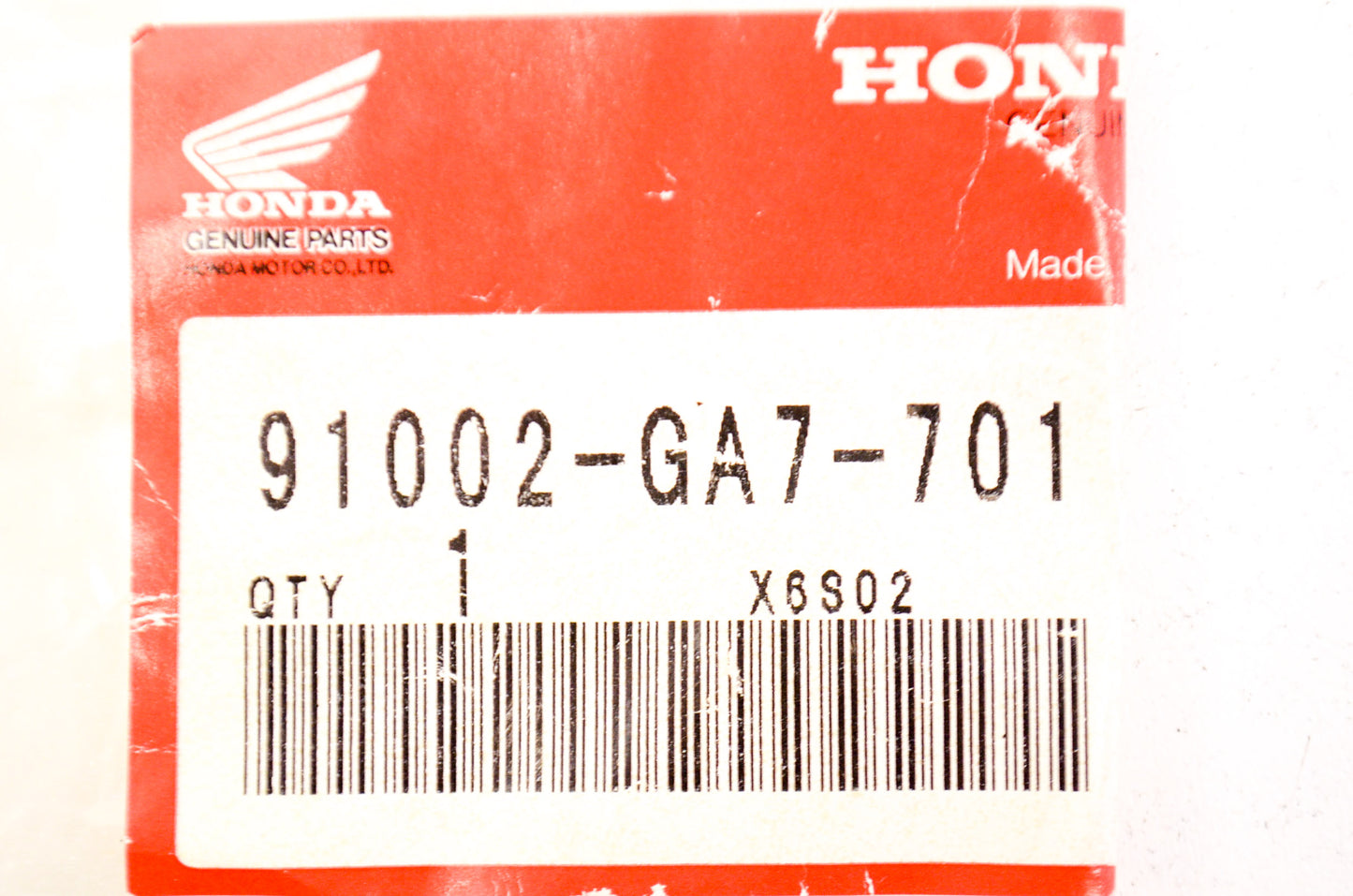 OEM Honda 91002-GA7-701 Bearing 6902U NOS