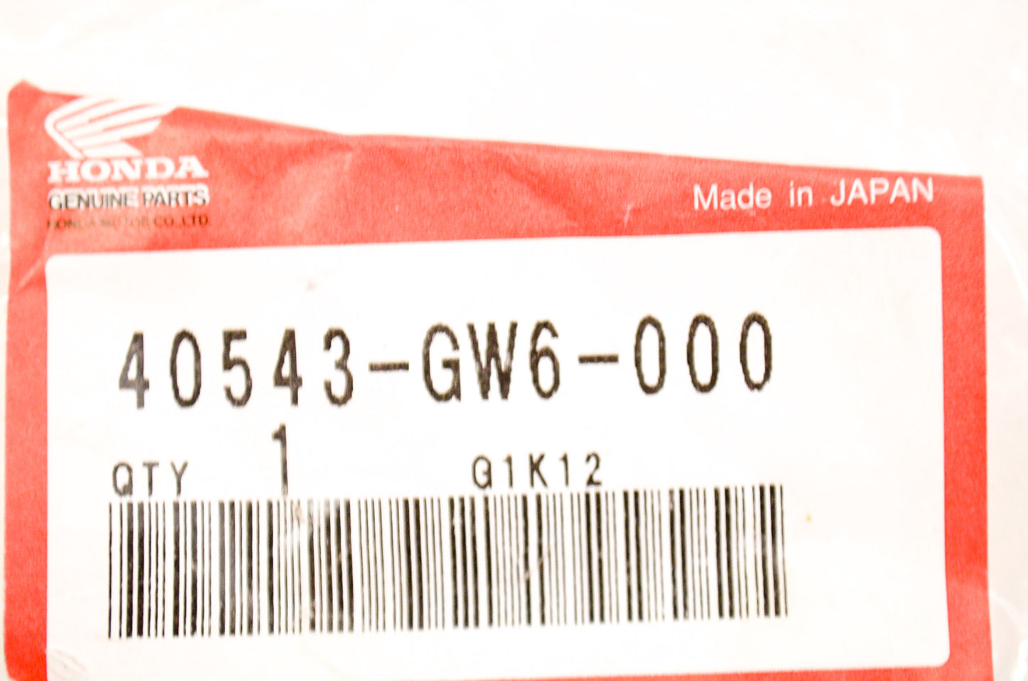 OEM Honda 40543-GW6-000 Chain Adjuster NOS