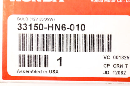 OEM Honda 33150-HN6-010 Bulb (12V 35/35W) NOS