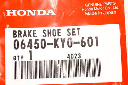 OEM Honda 06450-KY0-601 Brake Shoe Kit NOS