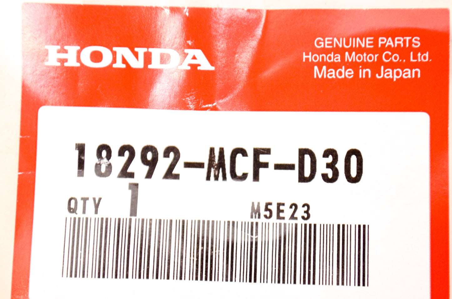 OEM Honda 18292-MCF-D30 Exhaust Pipe Gasket NOS