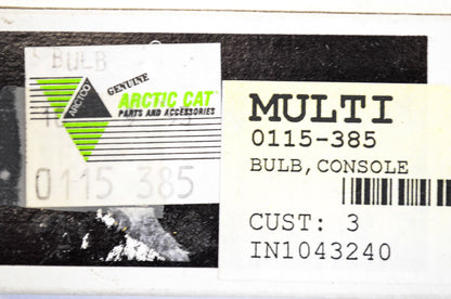 OEM Arctic Cat 0115-385 Console Bulb