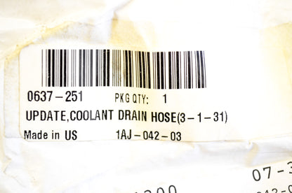 OEM Arctic Cat 0637-251 Coolant Drain Hose Update Kit NOS