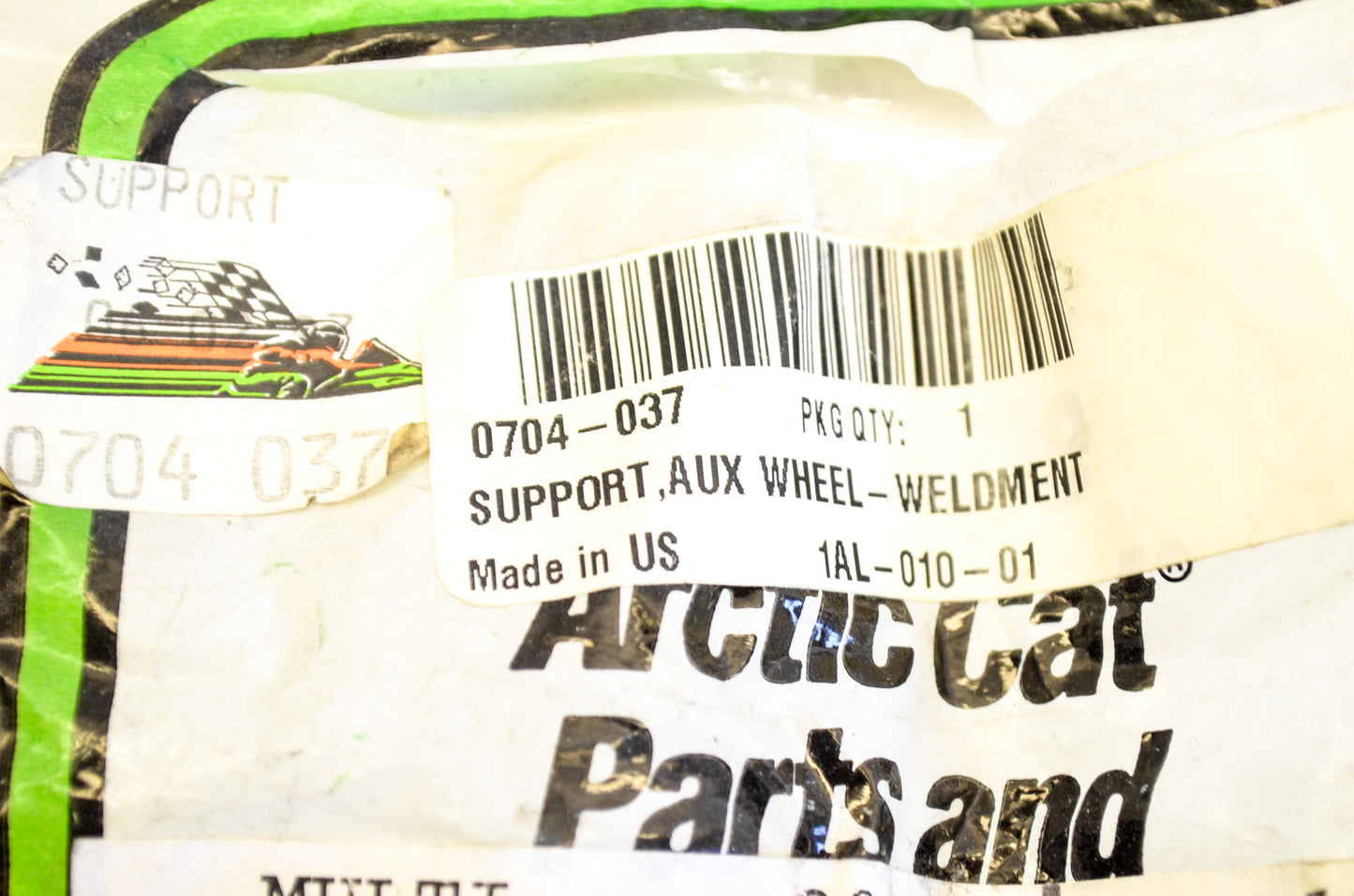 OEM Arctic Cat 0704-037 Weldment Aux Wheel Support NOS