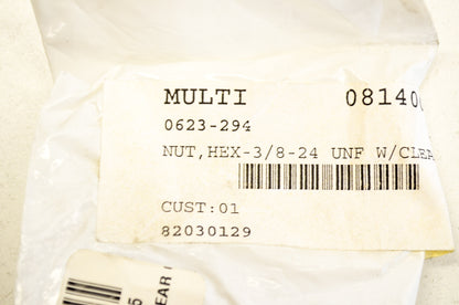 OEM Arctic Cat 0623-294 Hex Nut 3/8-24 Qty 2 NOS