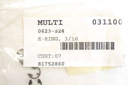 OEM Arctic Cat 0623-826 E-Ring 3/16 Qty 4 NOS
