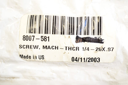 OEM Arctic Cat 8007-581 Machine Screw 1/4-20X.87 Qty 8 NOS