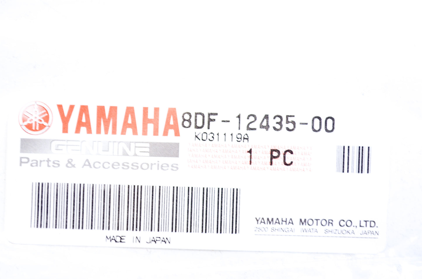 OEM Yamaha 8DF-12435-00-00 Gasket