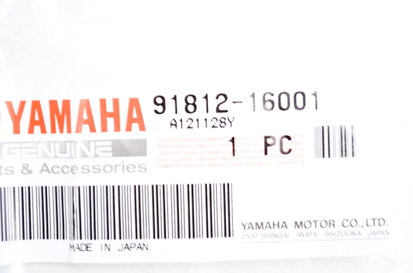 OEM Yamaha 91812-16001-00 Dowel Pin J38 NOS