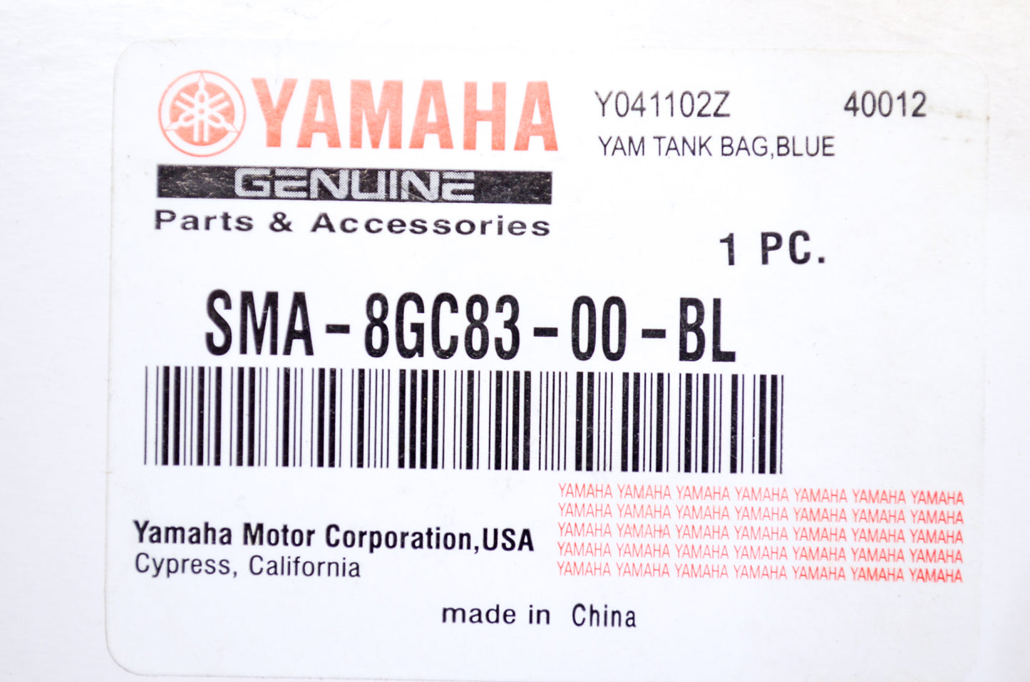 Blue Tank Bag NOS
