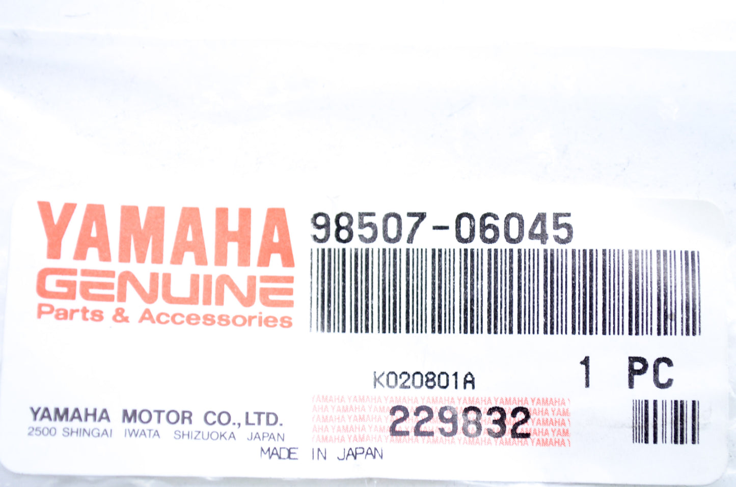 OEM Yamaha 98507-06045-00 Pan Screw Qty 2 NOS