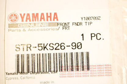 New OEM Yamaha Chrome Front Fender Tip NOS