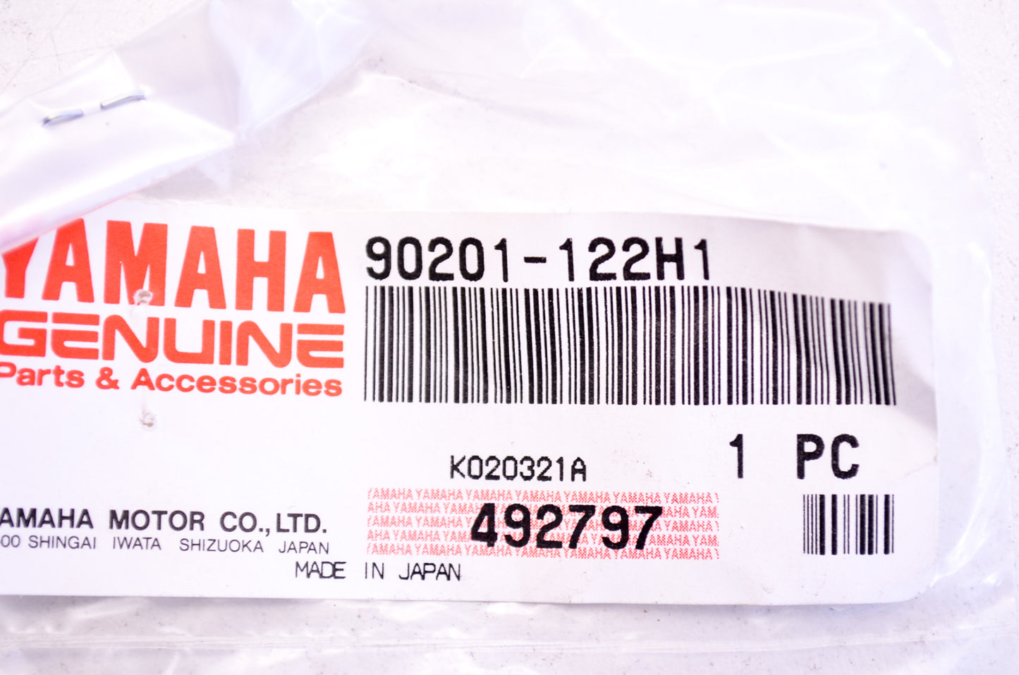 OEM Yamaha 90201-122H1-00 Plate Washer NOS