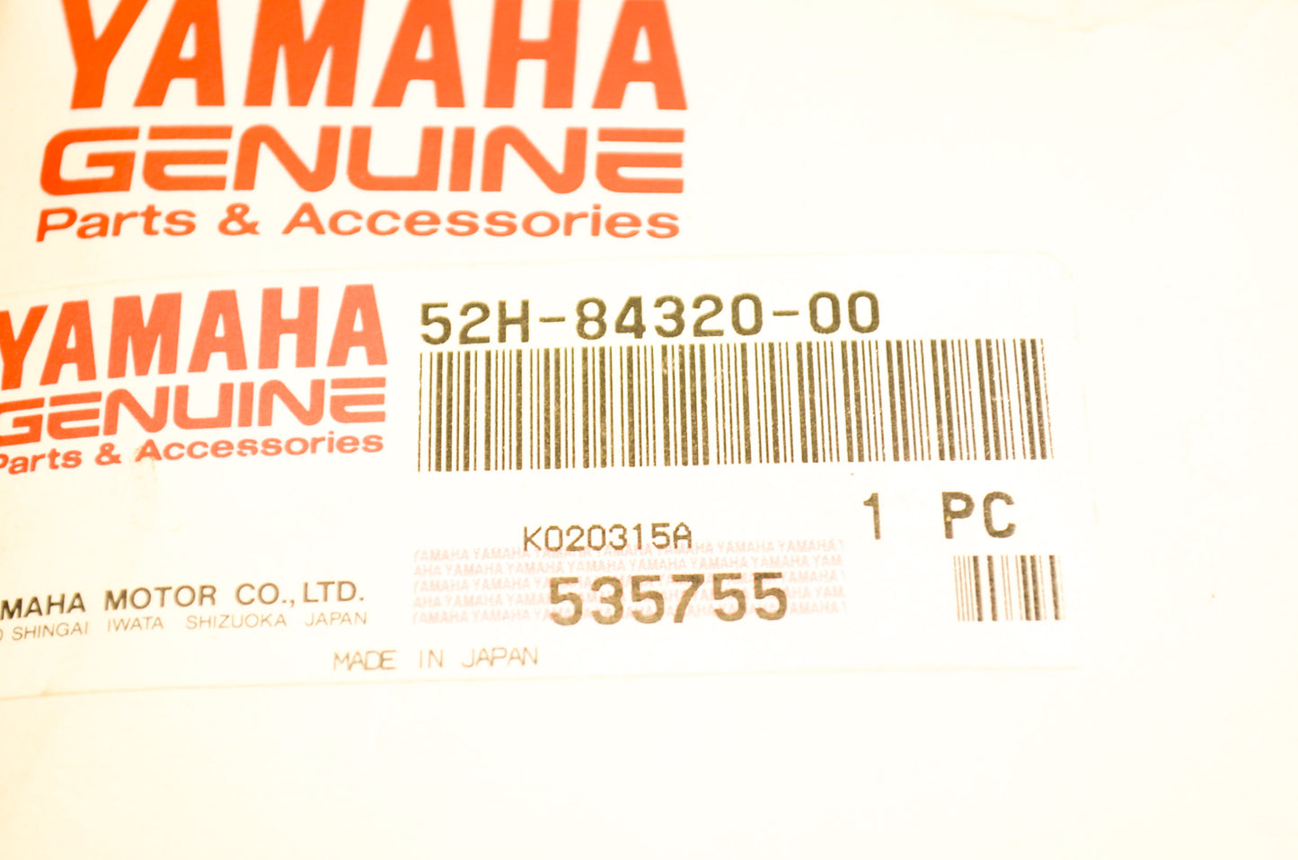 OEM Yamaha 52H-84320-00-00 Lens Assembly NOS