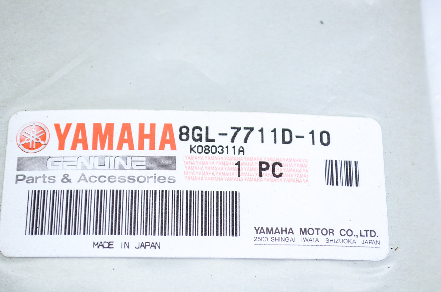 OEM Yamaha 8GL-7711D-10-00 Graphic 4 NOS