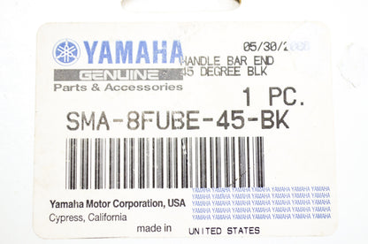 OEM Yamaha SMA-8FUBE-45-BK Handlebar End 45 Degree NOS