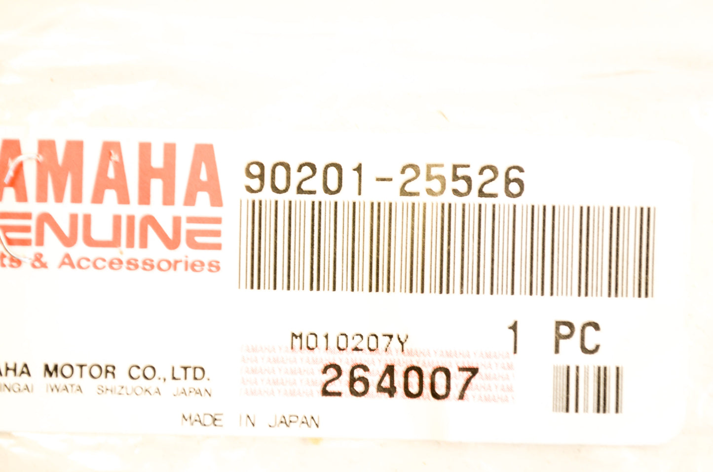 New OEM Yamaha 90201-25526-00 Plate Washer NOS