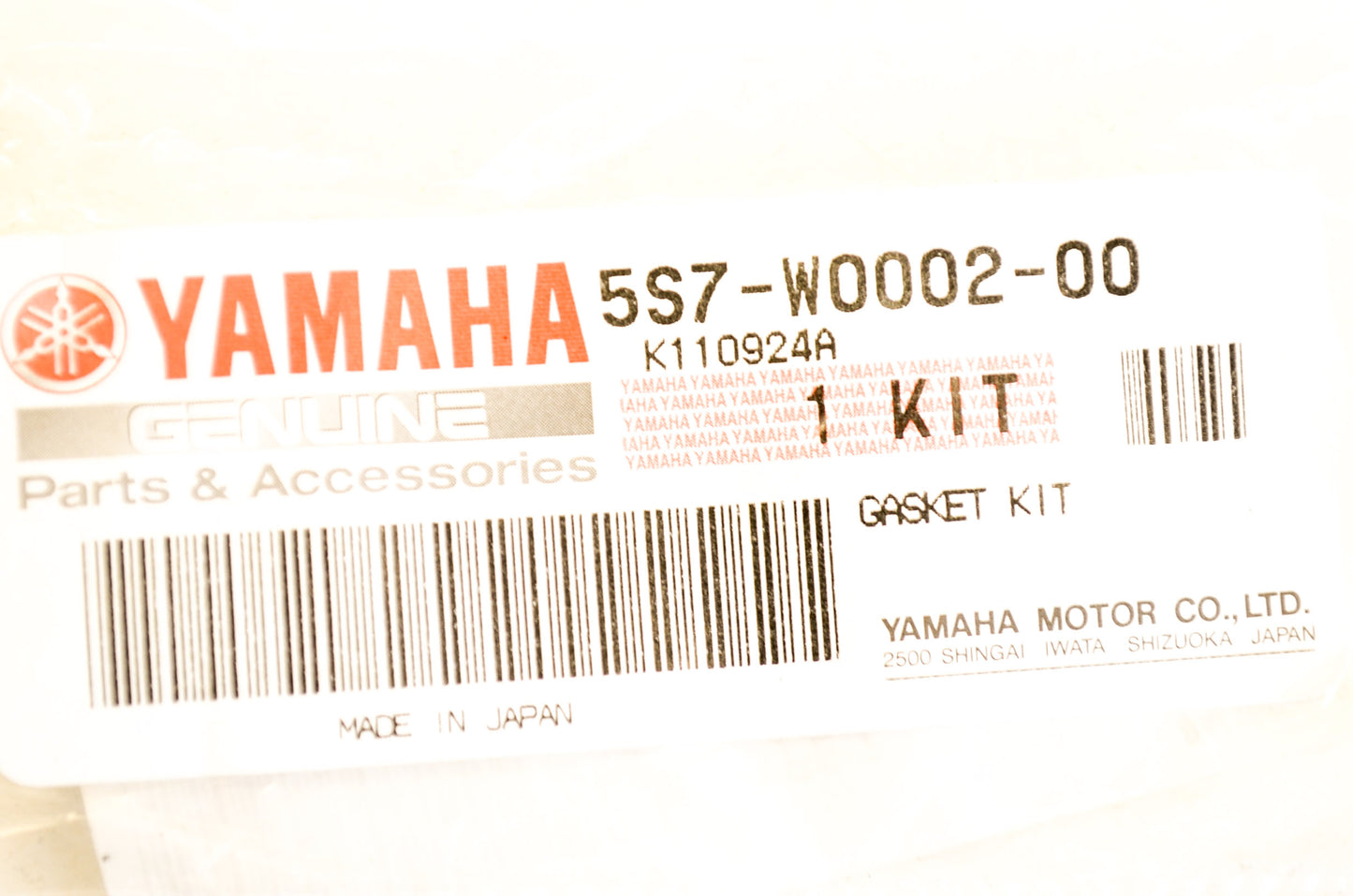 OEM Yamaha 5S7-W0002-00-00 Gasket Kit 2