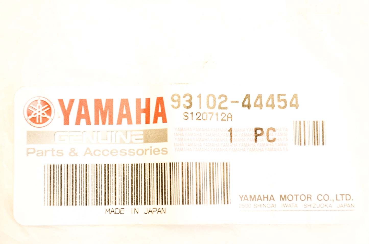 OEM Yamaha 93102-44454-00 Oil Seal Type SD NOS