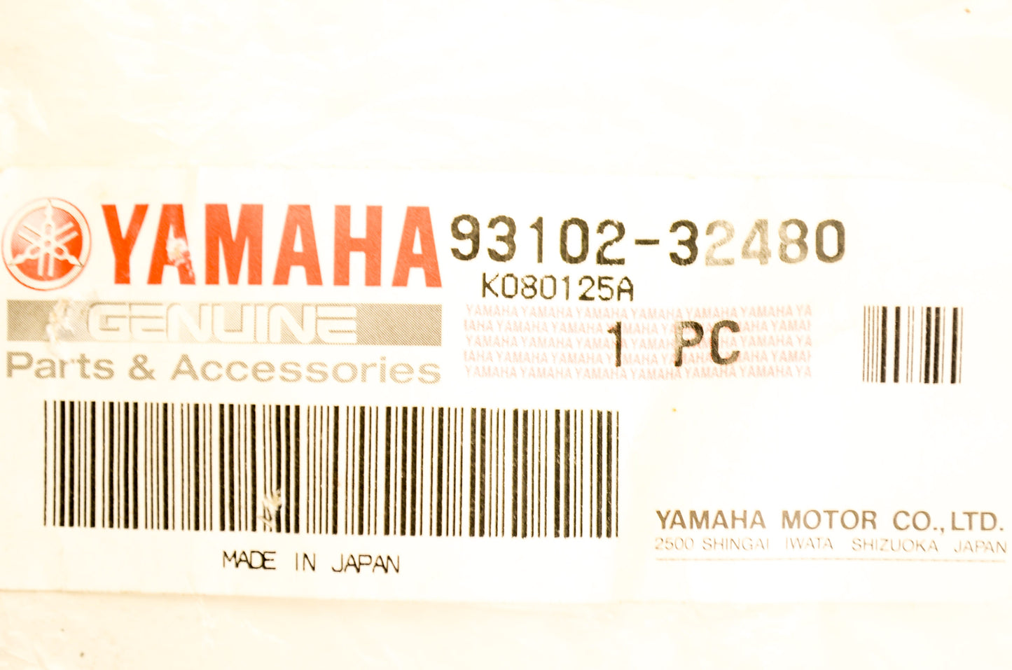 New OEM Yamaha 93102-32480-00 Oil Seal NOS