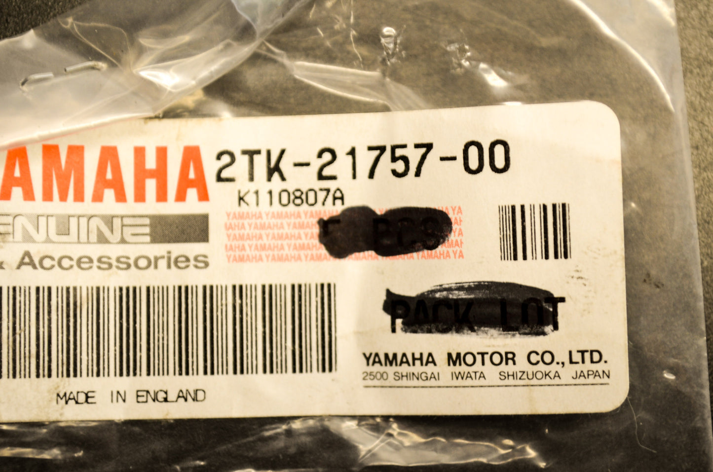 OEM Yamaha 2TK-21757-00-00 Special Washer
