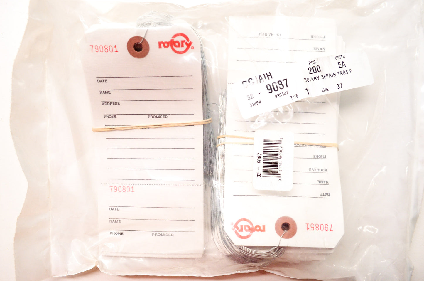 Repair Service Tags Qty 200 NOS