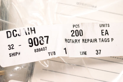 Repair Service Tags Qty 200 NOS