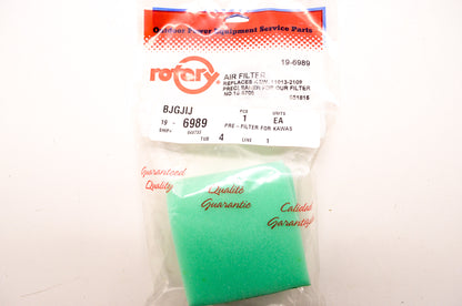 Rotary 19-6989, 11013-2109, 6989 Foam Air Filter Kawasaki Precleaner for 19-6706