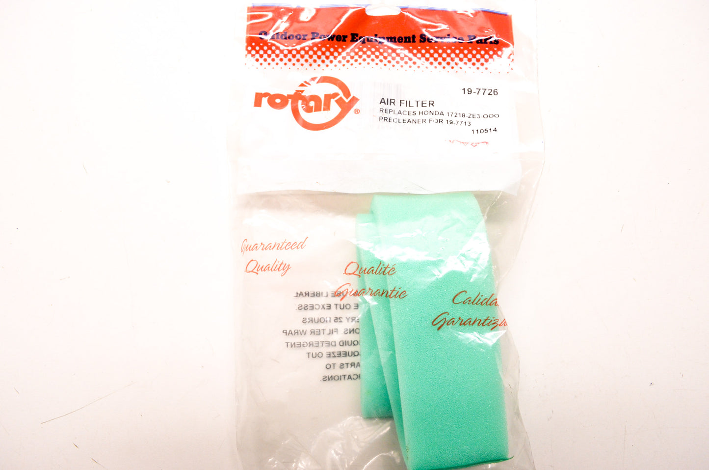 New Rotary Foam Air Filter Honda Precleaner for 19-7713 NOS