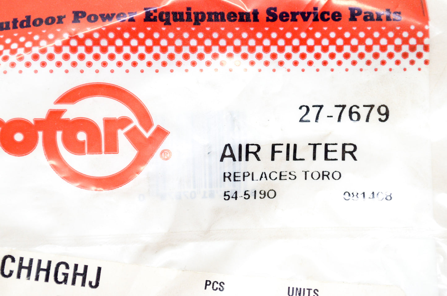 Rotary 27-7679, 7679 Foam Air Filter Toro NOS