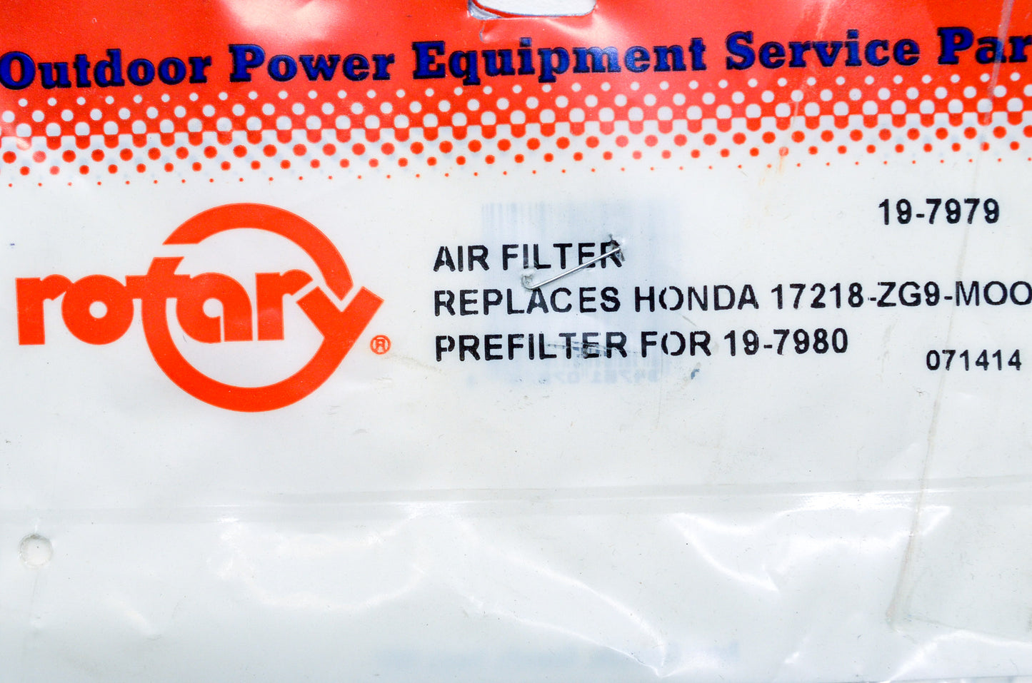 New Rotary Foam Air Filter Honda Precleaner for 19-7980 NOS